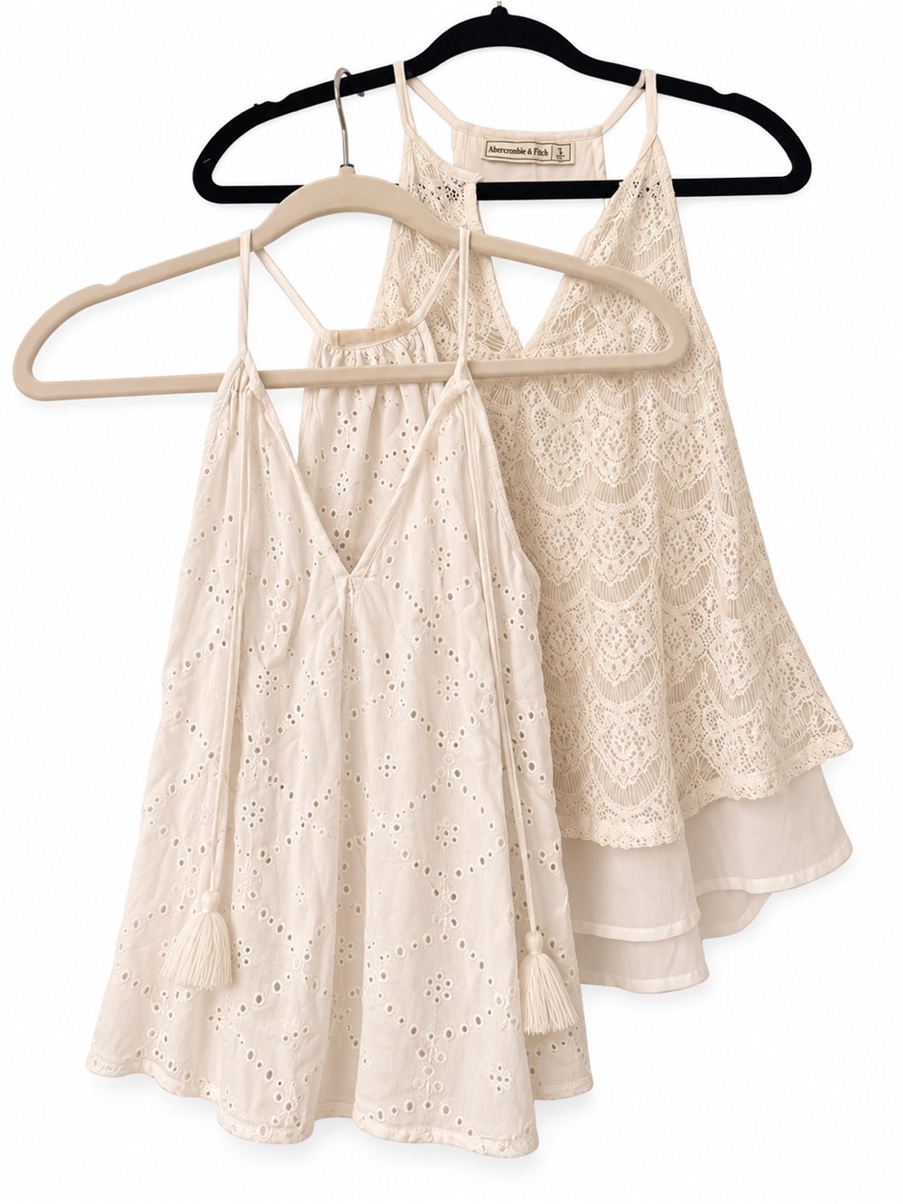 Abercrombie & Fitch + Lovestitch White Lace Eyelet Top Bundle – Small